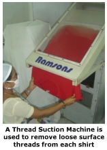 thread removal machine