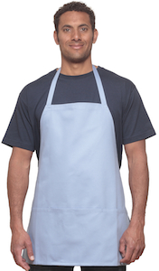 Napa Organic Twill Apron- Sky Blue
