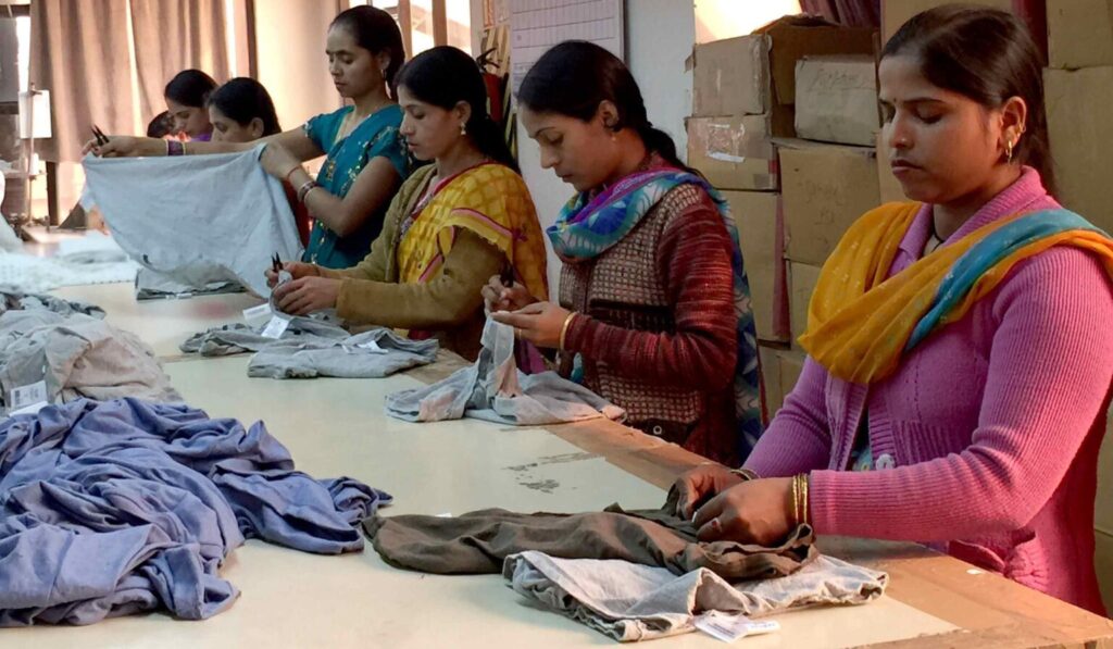 Mill Workers inspecting quality 